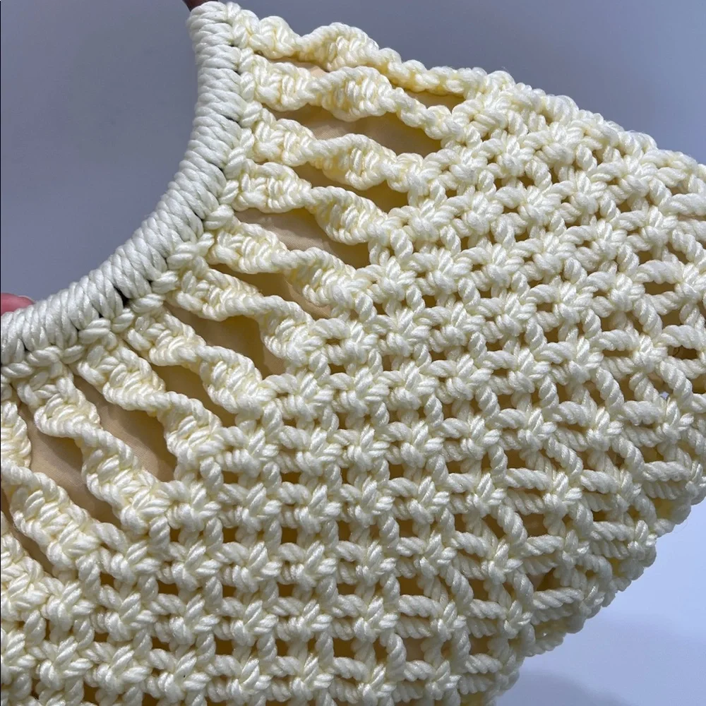 Vintage handmade macrame